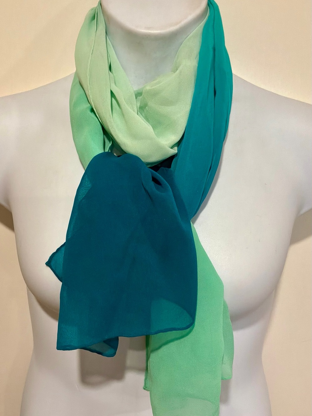 Varigated silk scarf